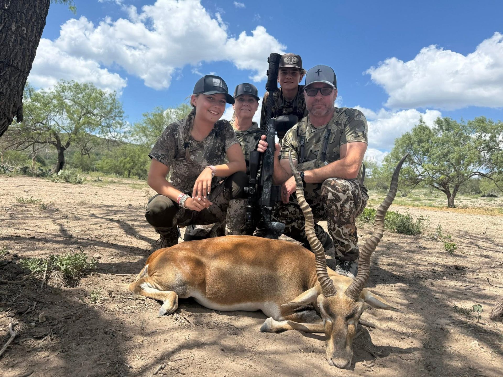 Family in the field